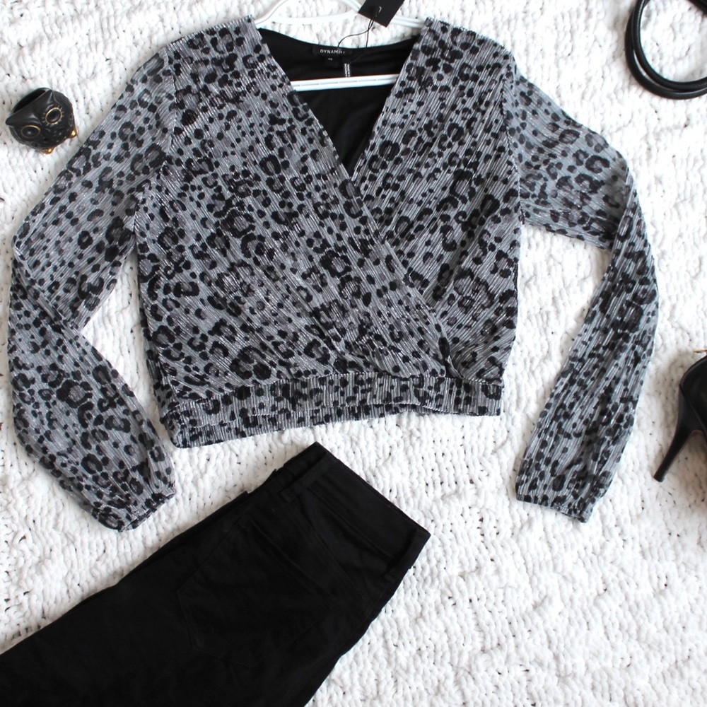 NWT Animal print blouse